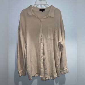 Wishlist Cream Button-Down Shirt